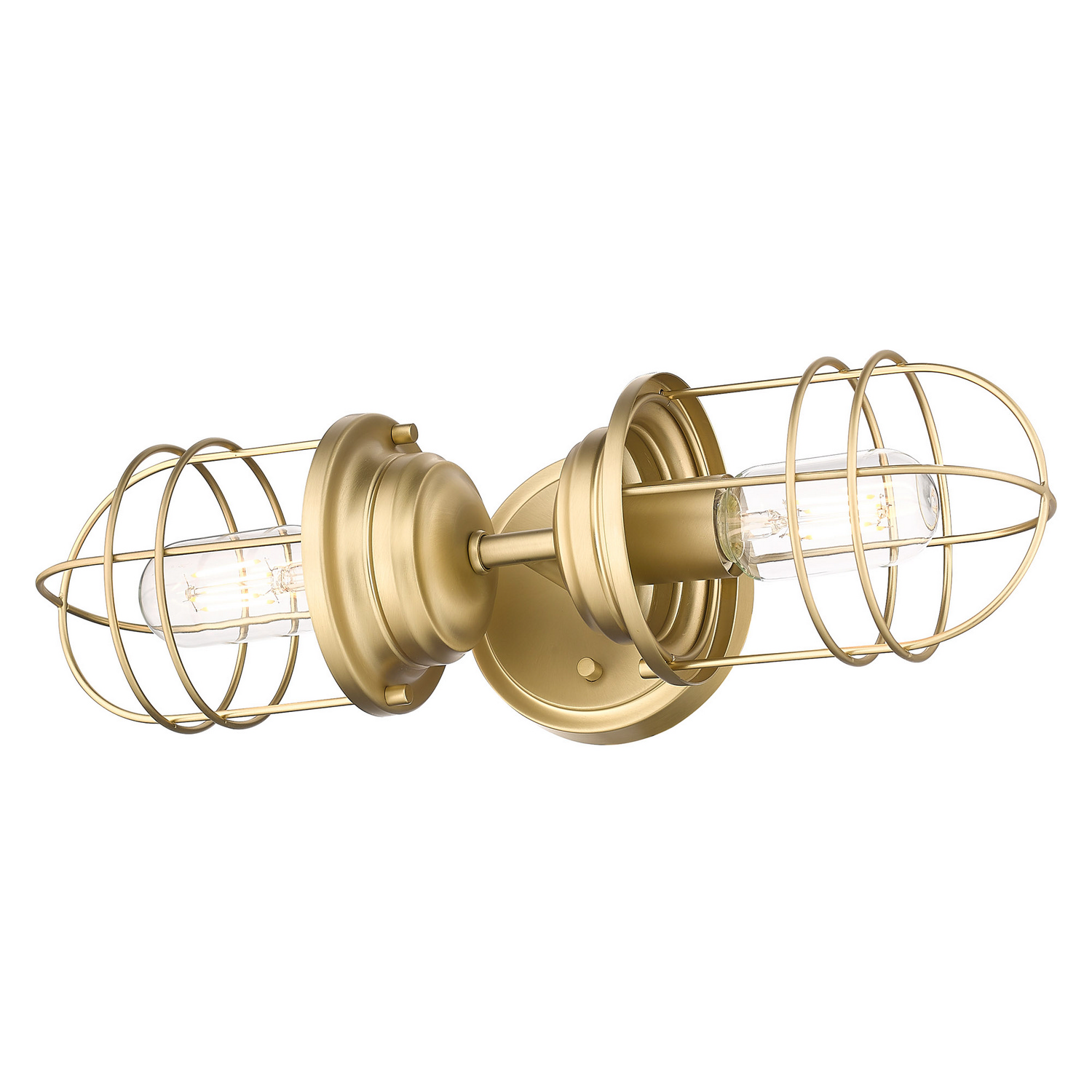 Golden - 9808-2W BCB - Two Light Wall Sconce - Seaport - Brushed Champagne Brass
