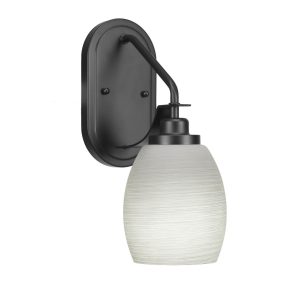 Toltec Lighting - 2611-MB-615 - One Light Wall Sconce - Odyssey - Matte Black