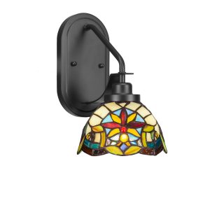 Toltec Lighting - 2611-MB-9365 - One Light Wall Sconce - Odyssey - Matte Black