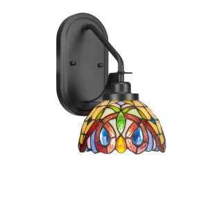 Toltec Lighting - 2611-MB-9445 - One Light Wall Sconce - Odyssey - Matte Black