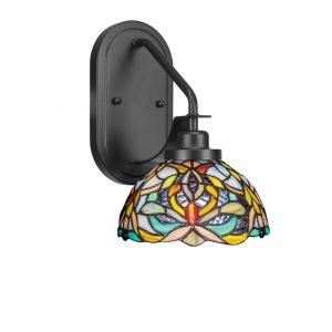 Toltec Lighting - 2611-MB-9905 - One Light Wall Sconce - Odyssey - Matte Black