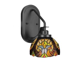 Toltec Lighting - 2611-MB-9945 - One Light Wall Sconce - Odyssey - Matte Black