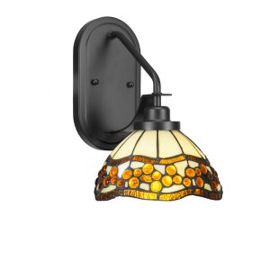 Toltec Lighting - 2611-MB-9975 - One Light Wall Sconce - Odyssey - Matte Black