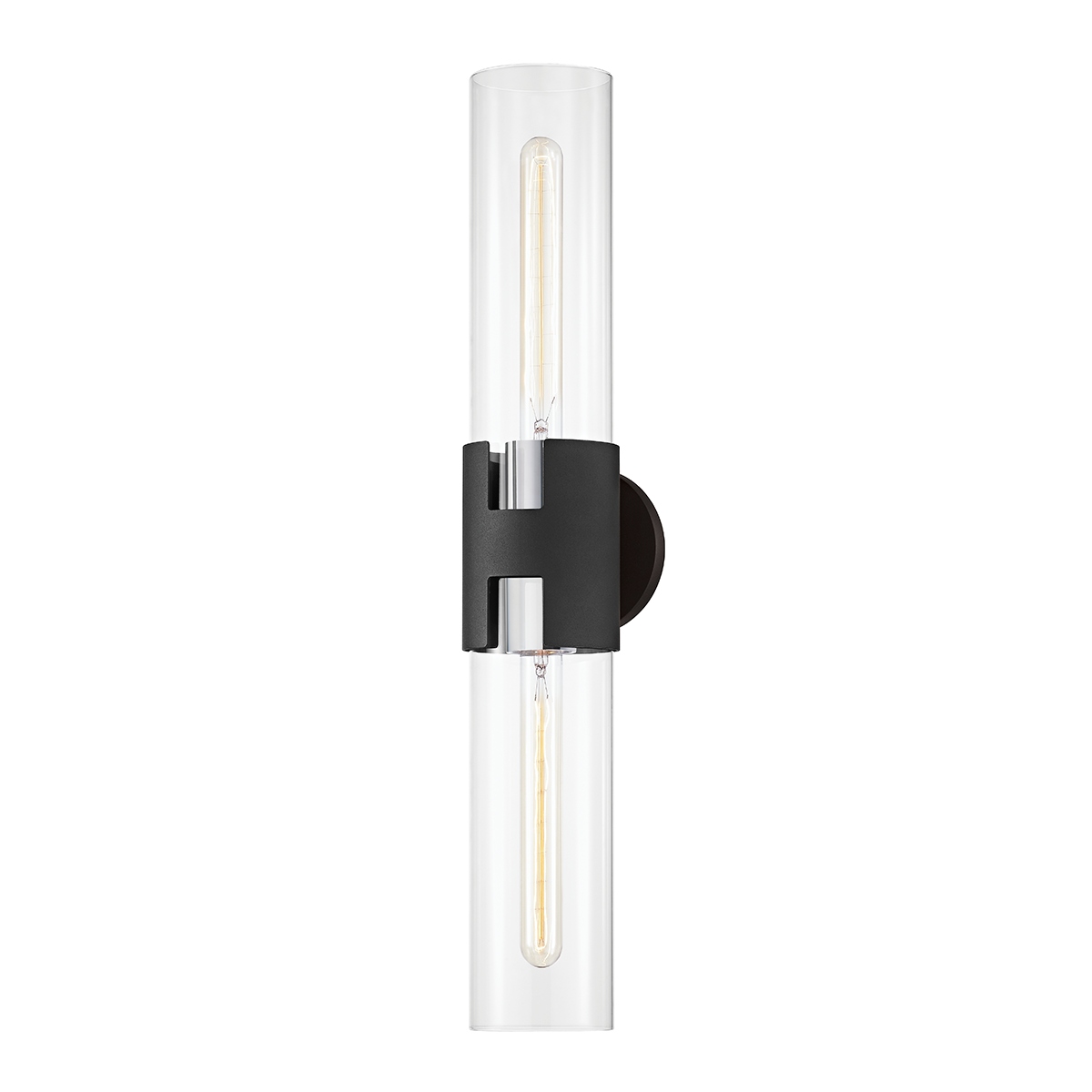 Troy Lighting - B3232-PN/TBK - Two Light Wall Sconce - Amado - Polished Nickel