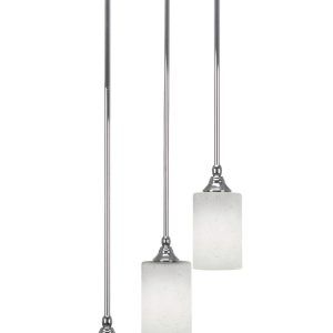 Toltec Lighting - 2143-CH-310 - Three Light Cluster Pendalier - Empire - Chrome