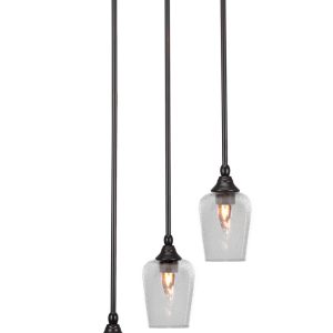 Toltec Lighting - 2143-ES-210 - Three Light Cluster Pendalier - Empire - Espresso