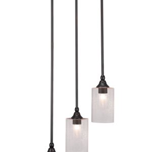 Toltec Lighting - 2143-ES-300 - Three Light Cluster Pendalier - Empire - Espresso
