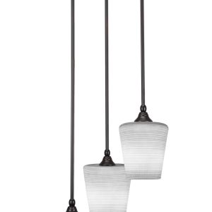 Toltec Lighting - 2143-ES-4031 - Three Light Cluster Pendalier - Empire - Espresso