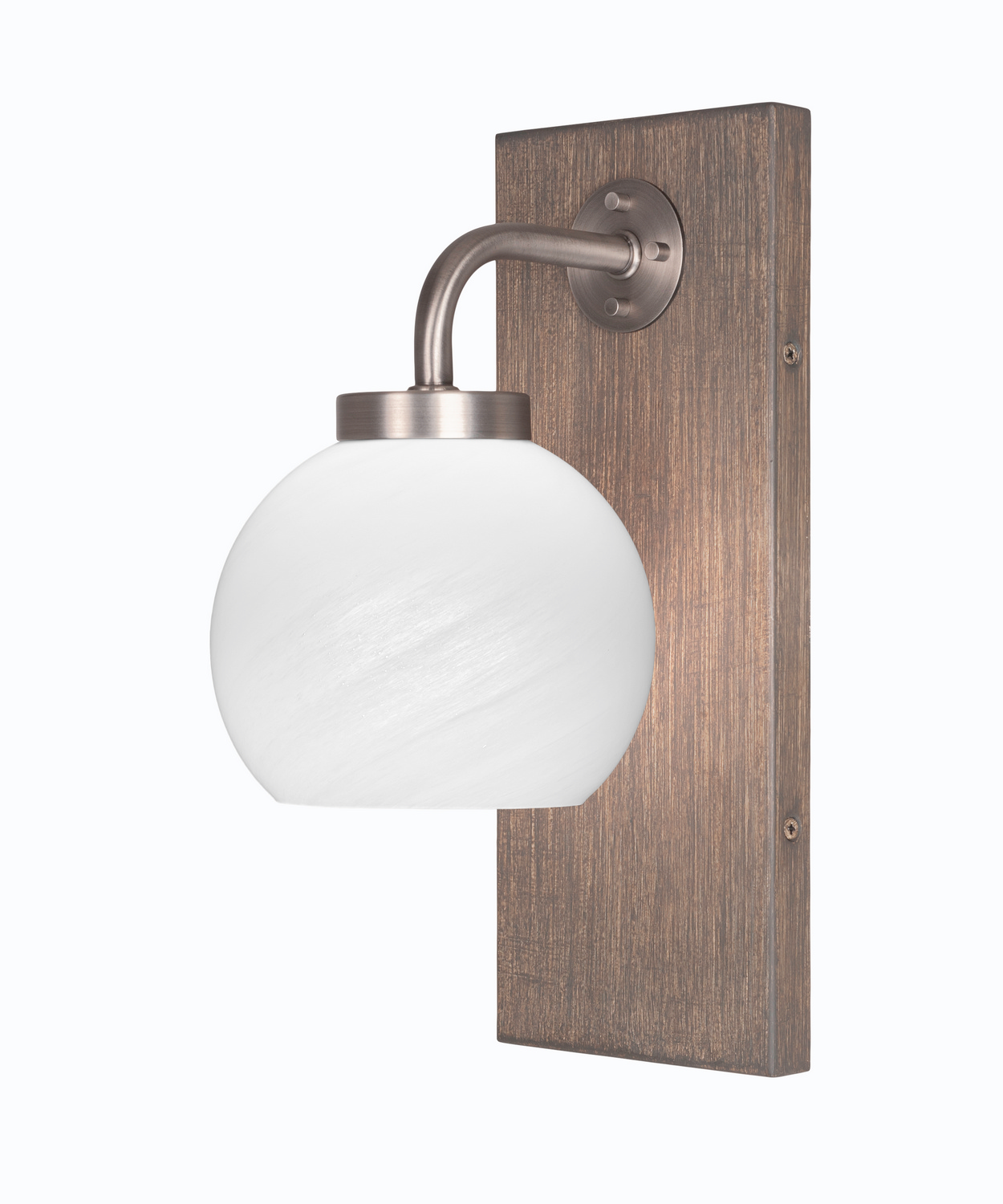 Toltec Lighting - 1771-GPDW-4101 - One Light Wall Sconce - Oxbridge - Graphite & Painted Distressed Wood-look Metal