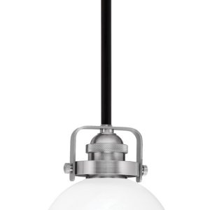 Toltec Lighting - 1941-MBBN-4101 - One Light Mini Pendant - Easton - Matte Black & Brushed Nickel