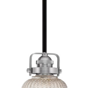 Toltec Lighting - 1941-MBBN-4253 - One Light Mini Pendant - Easton - Matte Black & Brushed Nickel