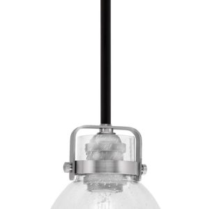 Toltec Lighting - 1941-MBBN-4110 - One Light Mini Pendant - Easton - Matte Black & Brushed Nickel