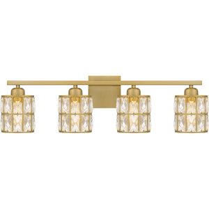 Quoizel - GIB8630AB - Four Light Bath - Gibson - Aged Brass