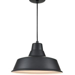 Millennium - RCLWC14-SB - One Light Pendant - R Series - Satin Black