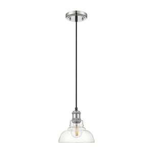 Golden - 0305-S CH-CLR - One Light Mini Pendant - Carver - Chrome