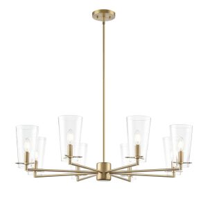 Millennium - 217008-VB - Eight Light Chandelier - Maccan - Vintage Brass