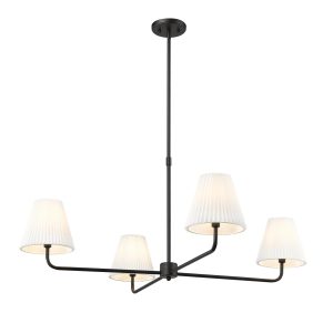 Millennium - 25104-MB - Four Light Chandelier - Ami - Matte Black