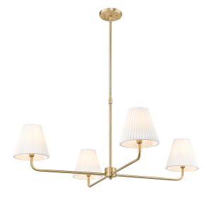 Millennium - 25104-VB - Four Light Chandelier - Ami - Vintage Brass