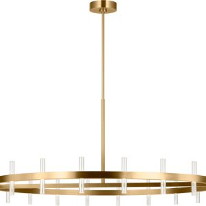 Visual Comfort Studio - SLC10940BBS - LED Chandelier - Silas - Burnished Brass