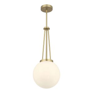 Millennium - 65101-VB - One Light Pendant - Vellin - Vintage Brass