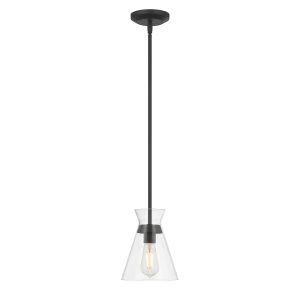 Millennium - 69001-MB - One Light Mini Pendant - Amarella - Matte Black