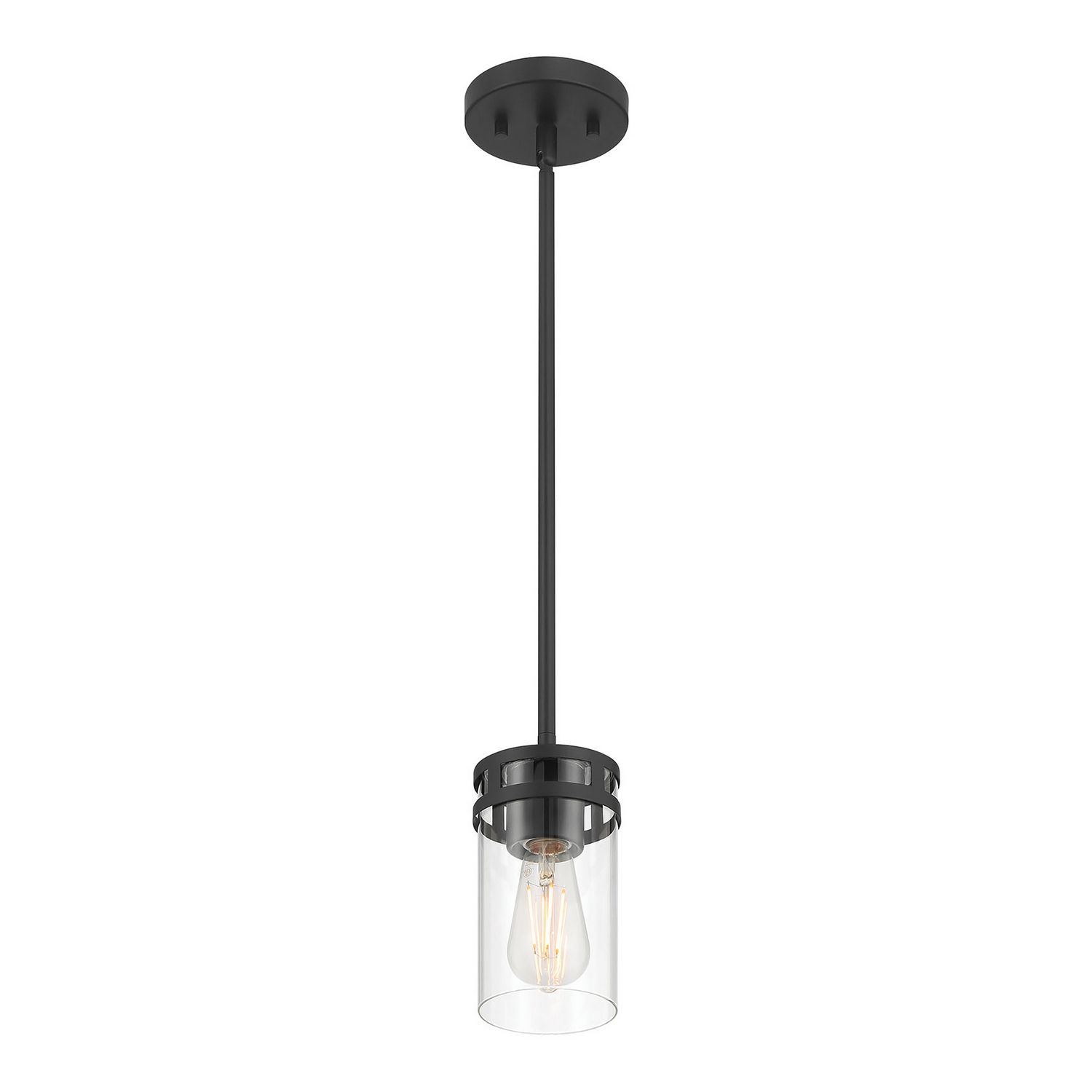 Millennium - 91011-MB - One Light Mini Pendant - Lunden - Matte Black