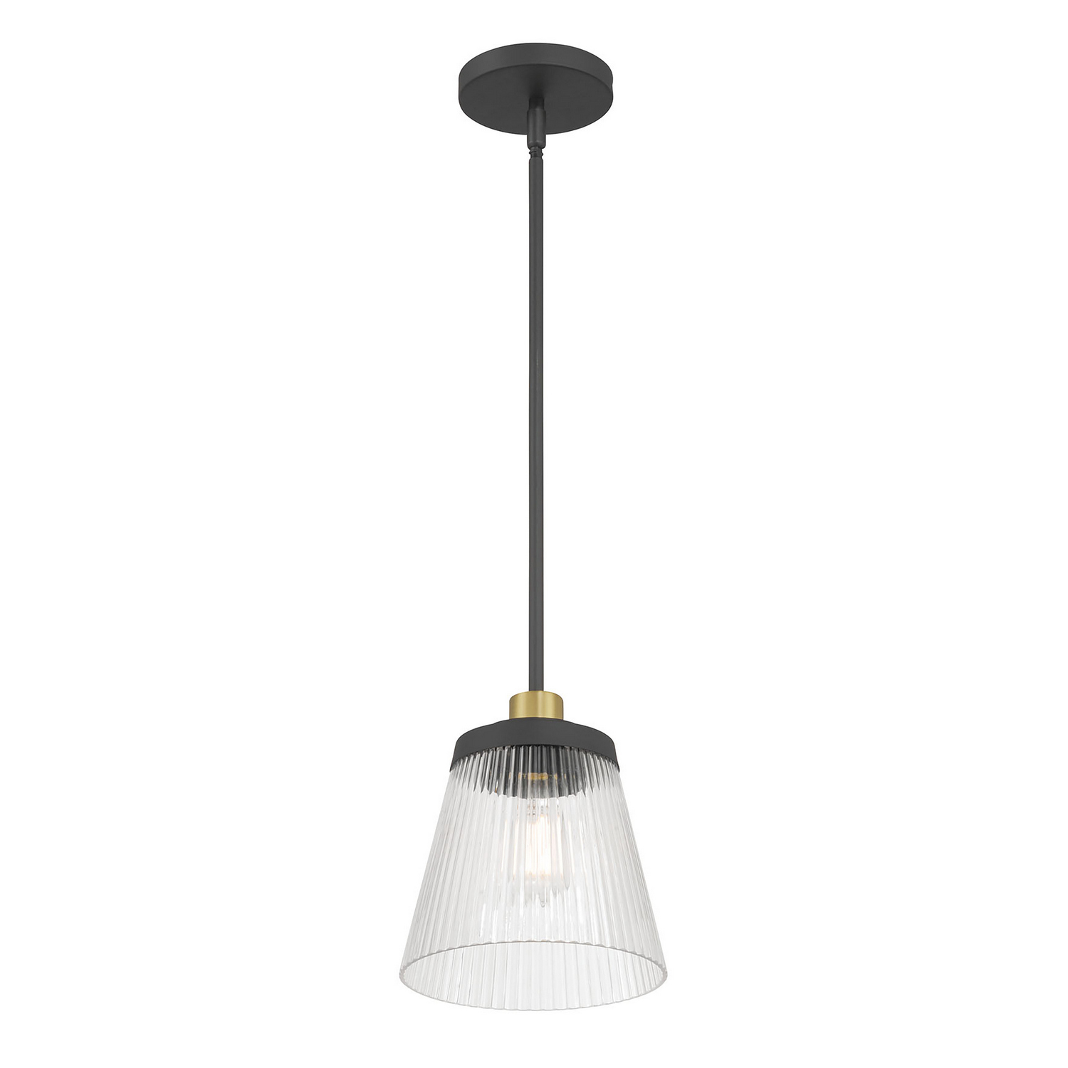 Millennium - 9301-MB/VB - One Light Mini Pendant - Lustria - Matte Black