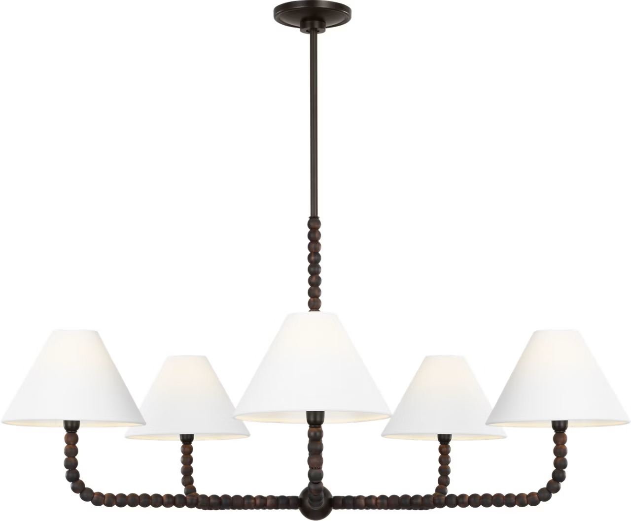 Visual Comfort Studio - SCCHCCH112AIBAWWL - Five Light Chandelier - Fiona - Aged Iron
