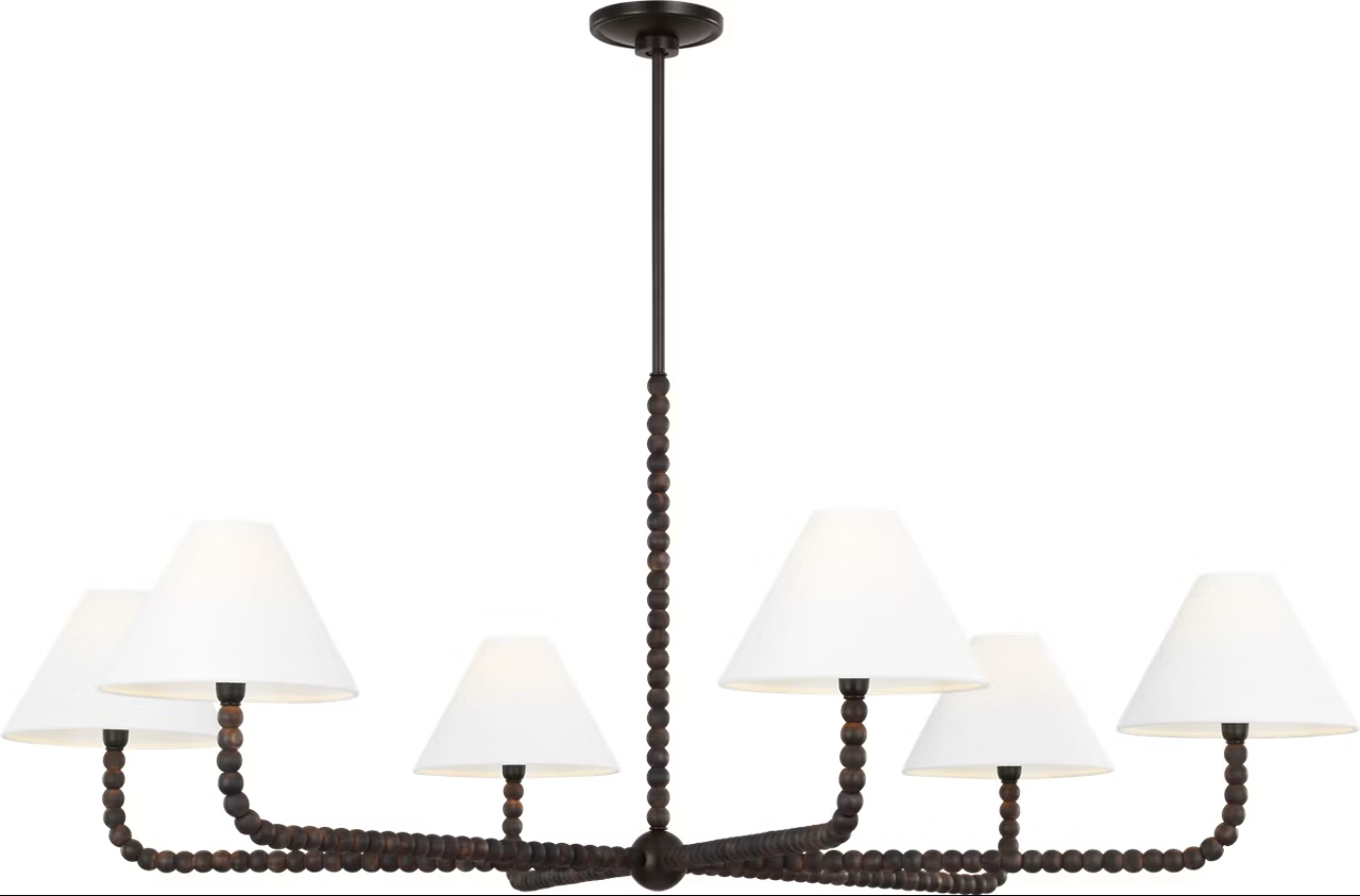 Visual Comfort Studio - SCCHCCH113AIBAWWL - Six Light Chandelier - Fiona - Aged Iron
