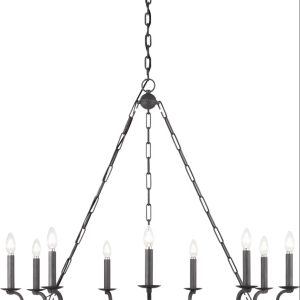 Visual Comfort Studio - SCCHCCH120ITR - Nine Light Chandelier - Brighton - Italian Rust