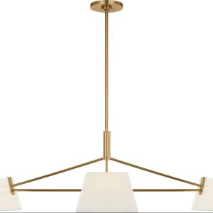 Visual Comfort Studio - SCRJCH198EBSWL - Three Light Chandelier - Hale - Estate Brass