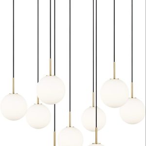 Visual Comfort Studio - SCRJCH206EBSOEG - Nine Light Chandelier - Sorelle - Estate Brass