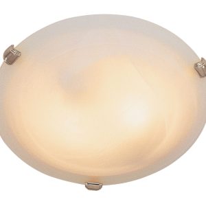 Trans Globe Imports - 58700 BN - Two Light Flushmount - Cracka - Brushed Nickel
