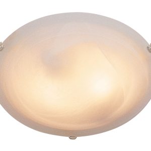 Trans Globe Imports - 58702 BN - Four Light Flushmount - Cracka - Brushed Nickel