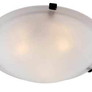 Trans Globe Imports - 58700 ROB - Two Light Flushmount - Cracka - Rubbed Oil Bronze