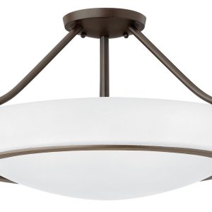 Hinkley - 3221OB-WH - LED Semi-Flush Mount - Hathaway - Olde Bronze
