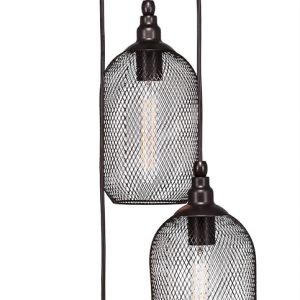 Toltec Lighting - 1816-BRZ-1804-AT9S - Three Light Cluster Pendalier - Plexus - Bronze