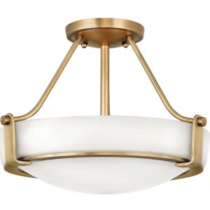 Hinkley - 3220HB - LED Semi-Flush Mount - Hathaway - Heritage Brass
